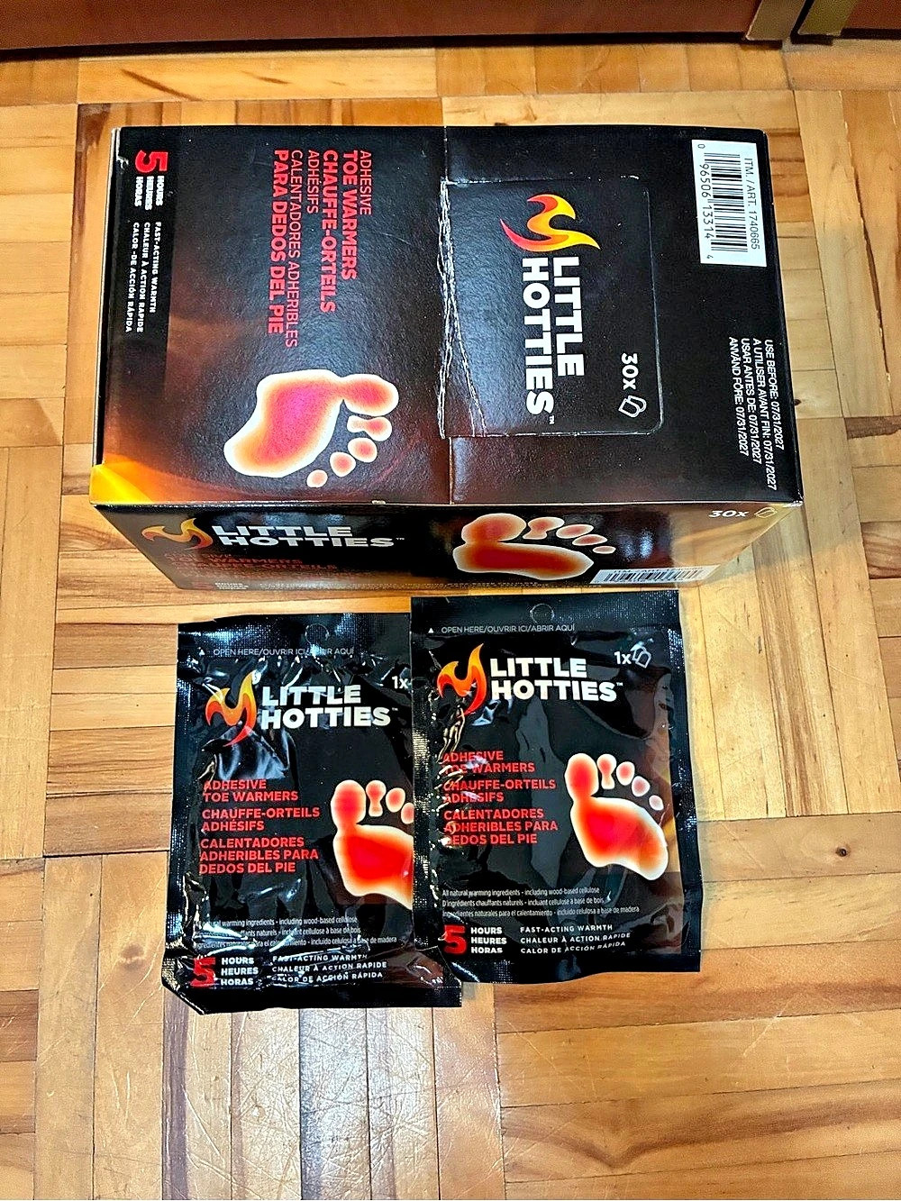 Little Hotties Adhesive Toe Warmers 30-Pack